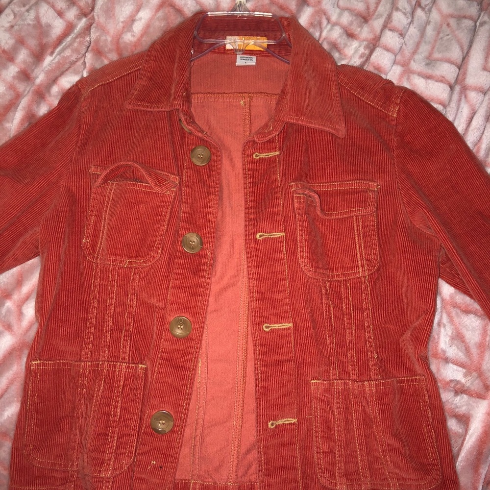 Orange Corduroy Jacket